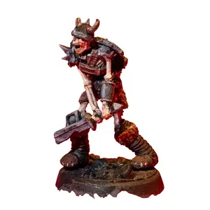 Skeleton Warrior Resin Print Collectible Figurine - Demons of the Holy Abbey Custom Mini for Tabletop RPGs, Fantasy Campaigns, Fully Paintable D&D Roleplay Home Decor Statue