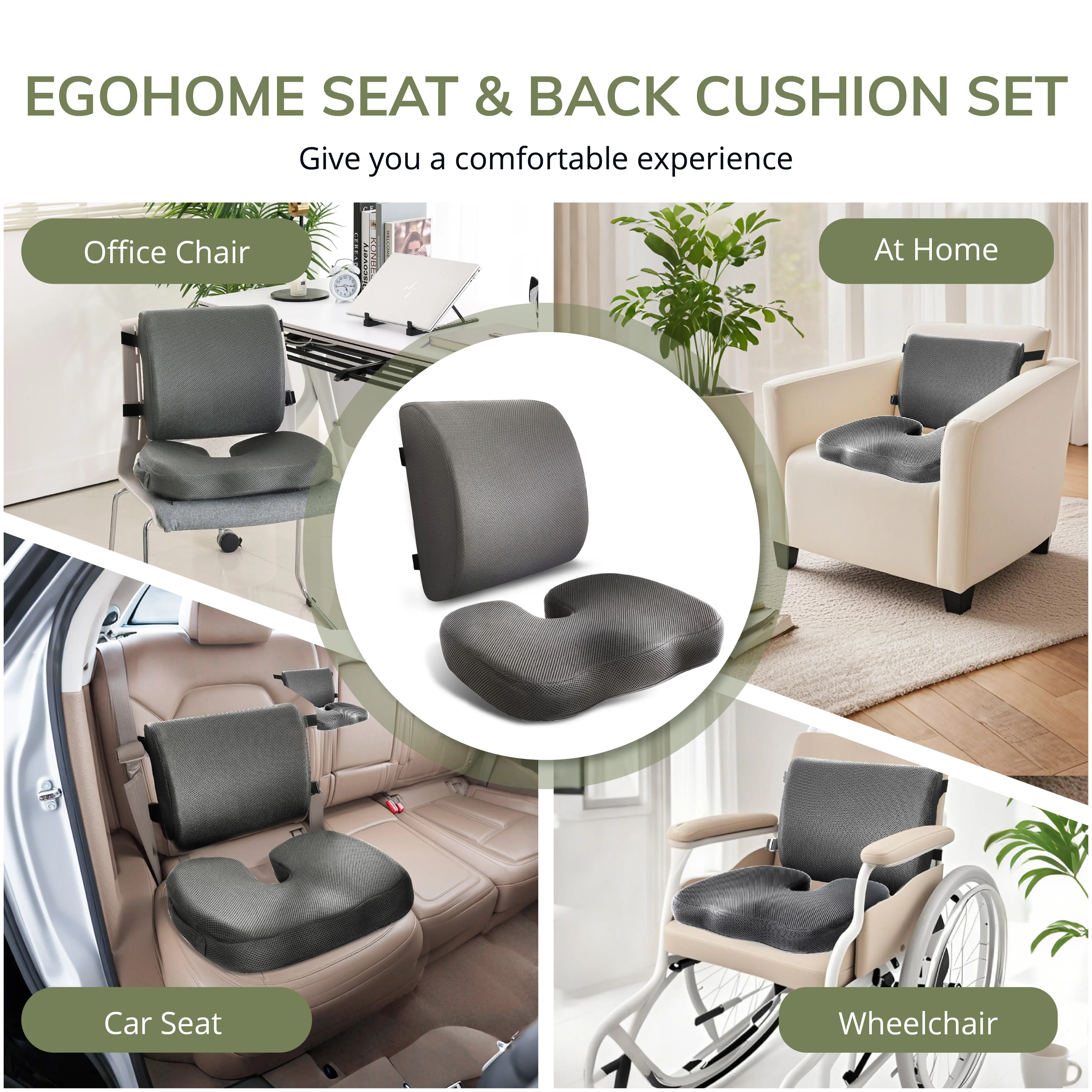 Seat & Back Cushion Set