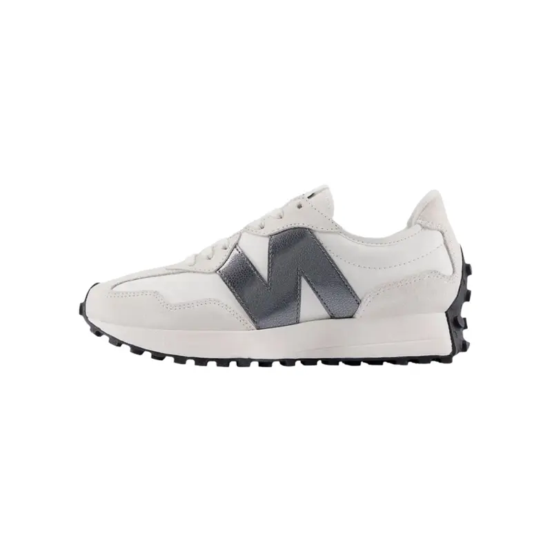NEW BALANCE Sneakers for Women, 327 Retro Suede & Nylon Trendy Running Shoes in White & Grey, Lightweight for Casual Streetwear Appeal, Runner Athletic Shoe, Sports Running Shoes