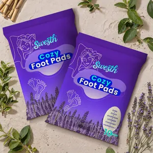 Swesth Foot Patches for Stress Relief, Overnight Self-Care Foot Patches,Toxin Removal & Better Sleep,Natural Deep Cleansing Pads—A Healthy Healthcare Solution festive design, Wellness, Therapy