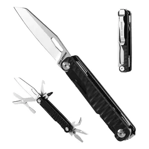 #JumpstartSale Mossy Oak Multitool Knife, 12 in 1 Pocket Multitool with G10 Handle, EDC Multi Tool Knife with Scissors Bottle Opener Screwdrivers and More for Camping, Survival, Hunting and Outdoors