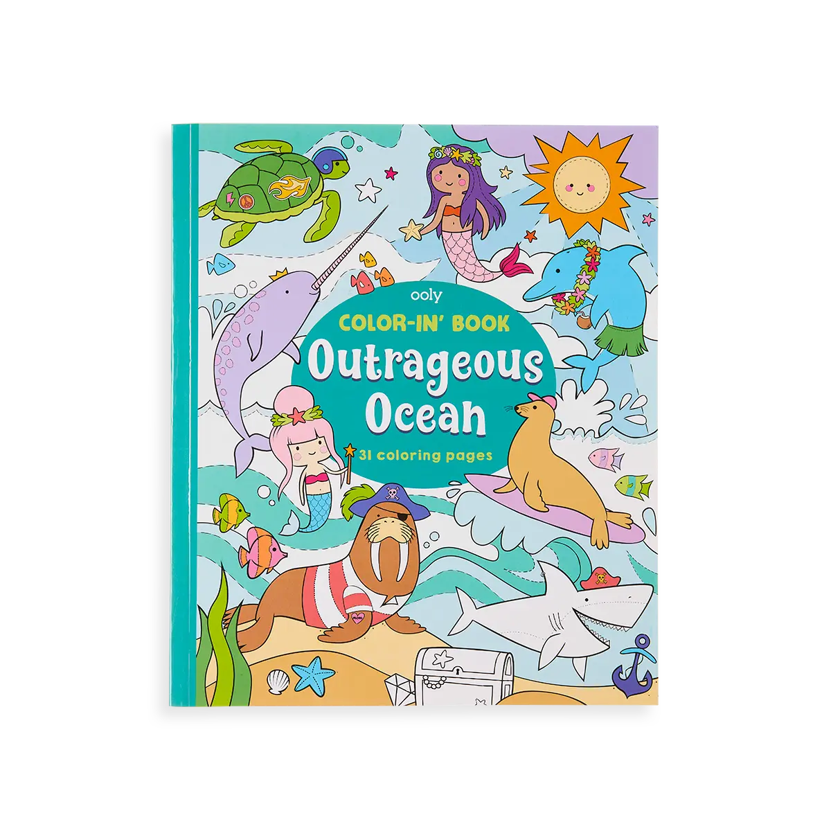 Color-in' Book Coloring Book - Outrageous Ocean - 31 Pages