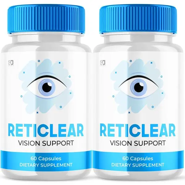 Reticlear Vision Support Capsules (2 Pack) – Healthy Eye & Vision Formula, 120 Capsules