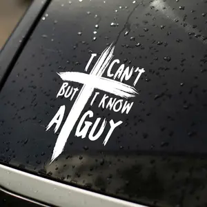 I Can't But I Know A Guy  Decals - Christian &  Stickers, Bumper & Window Vinyl Decals (6.5 x 4.4 in)