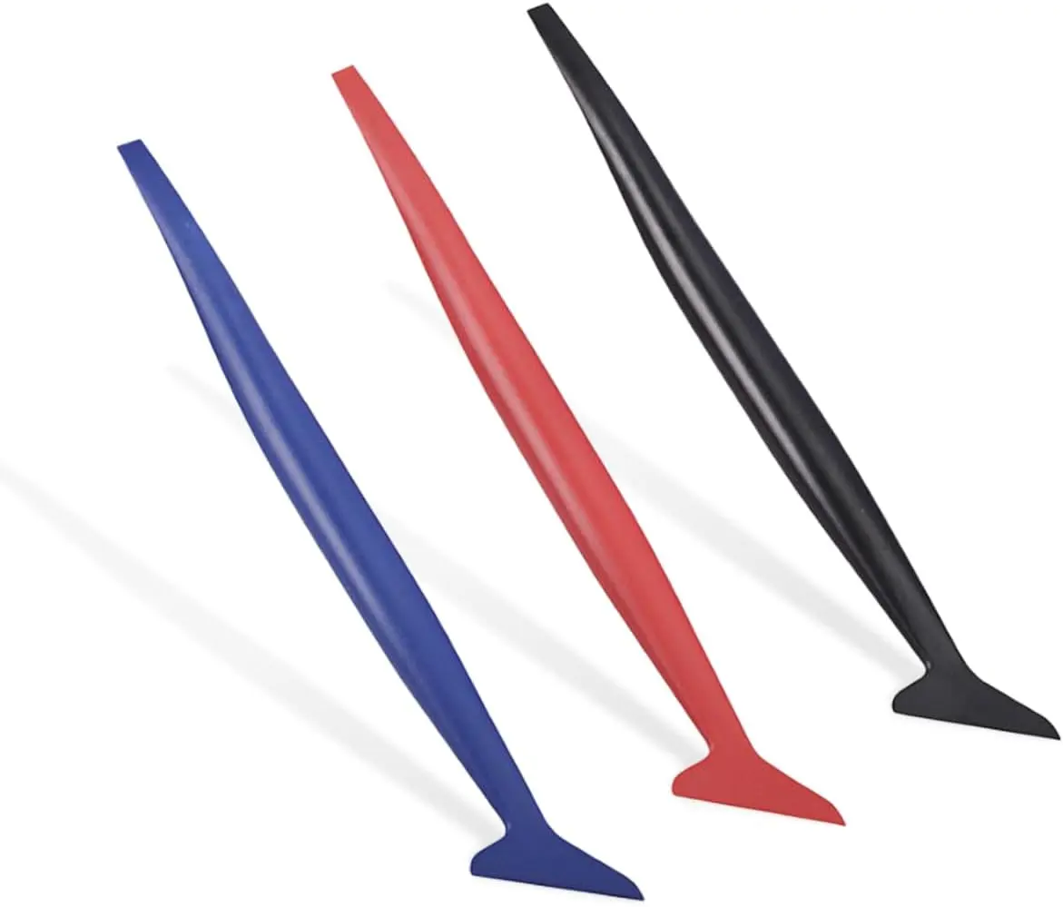 3 Pack Car Groove Tint Tool Set, Vinyl Wrap Tool Kit for Car, 3 in 1 Flexible Vinyl Applicator Tool.