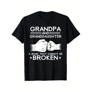 Grandfather Grandson Friends Fist Bump Shirt Grandpa Grandad T-Shirt 6 Men'S Design Black T-Shirt