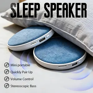 Pillow Speaker for Sleeping, Mini Bluetooth Speaker Under Pillow with Built in Pink Noise White Noise Sound Machine for Sleeping, Headphone-Free Sleep Speaker for Side Sleeper