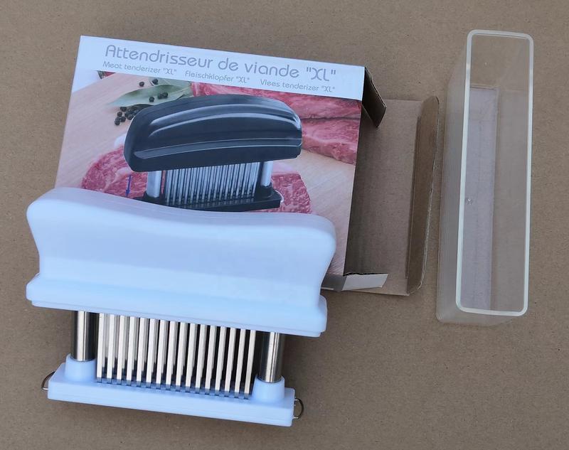 48-Blade Stainless Steel Meat Tenderizer – Manual Needle Steak Tenderizing Tool for Juicy, Even Cooking