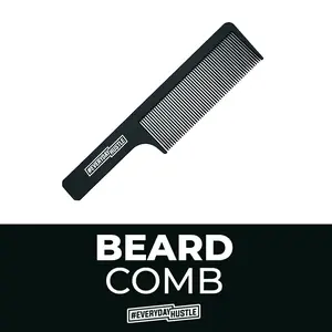 #EverydayHustle Premium Beard Comb - High-Quality Durable Tool for Shaping Styling & Grooming Facial Hair - Perfect Gift for Bearded Men