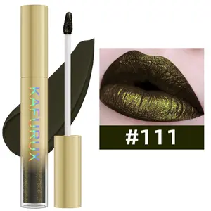 Metallic Liquid Lipstick, 1 pc Silver shinny Velvet Matte Lip Gloss, High Pigment, Waterproof, Long-Lasting, Easy Application, Non-Staining, No Smudge, 1 Piece