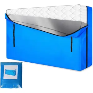 Mattress Bags for Moving and Storage, Zippered Mattress Storage Bag with 8 Strong Carrying Handles, Reusable Mattress Protector Cover Moving Supplies