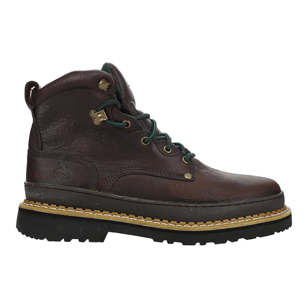 Georgia Mens Giant 6 Inch Slip Resistant Soft Toe  Work/Duty - Brown