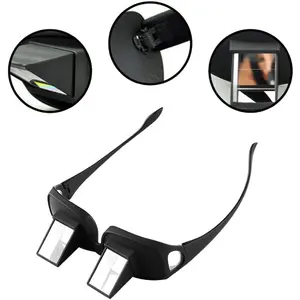 Lazy Glasses Laying Down Light Prism Glasses Horizontal Reading Glasses Lazy Spectacles Glasses Over Glasses High Definition 90° View for TV Phone Books