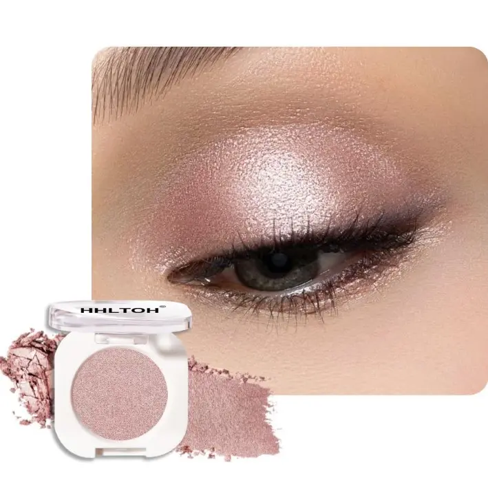 Champagne Shimmer Cream Eyeshadow, Light Gold Sheer Metallic Glow Glitter Eye Shadow for Mature Skin, Lightweight Blendable, Subtle Shimmer, Crease-Proof, Vegan & Cruelty-Free Sombras para Ojos