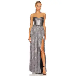 Bronx and Banco Florence Gown in Silver