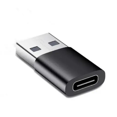 USB To USB C Portable Adapter, Aluminum Alloy, Universal Serial Adapter, OTG Adapter For iPhone 15 14 13 12 Pro Max Plus, iPad 9 10 Air 5 Mini 6, Car, S23 S22