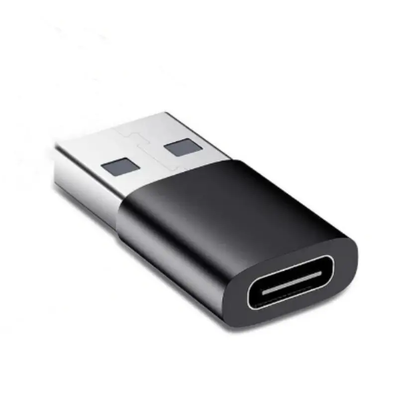 USB To USB C Portable Adapter, Aluminum Alloy, Universal Serial Adapter, OTG Adapter For iPhone 15 14 13 12 Pro Max Plus, iPad 9 10 Air 5 Mini 6, Car, S23 S22