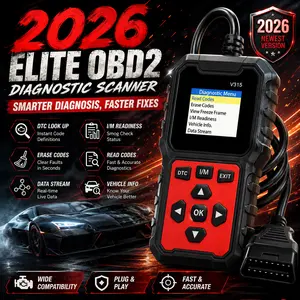 V315 OBD2 Car Diagnostic Scanner Tool - OBDII Protocol Car Engine Fault Code Reader, Voltage Tester, Charging Tester fathersdaygift