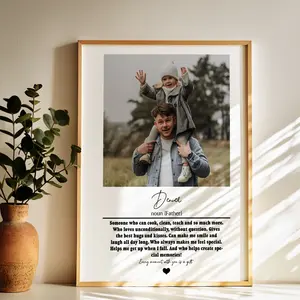 Custom Photo Print, Framed Wall Decor, Heartfelt Photo Art, Personalized Family Photo Print, Personalized Gift, Photo Family Print, Anniversary Gift, Personalized Decor, Framed Wall Decor, Wall Art, Family Gift
