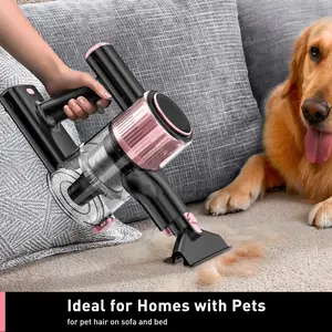 Cordless Vacuum Cleaner, 55Kpa 8 in 1 45Mins Rechargeable 3 Modes Suction Lightweight Vacuum for Pet Hair/Carpet/Hard Floor