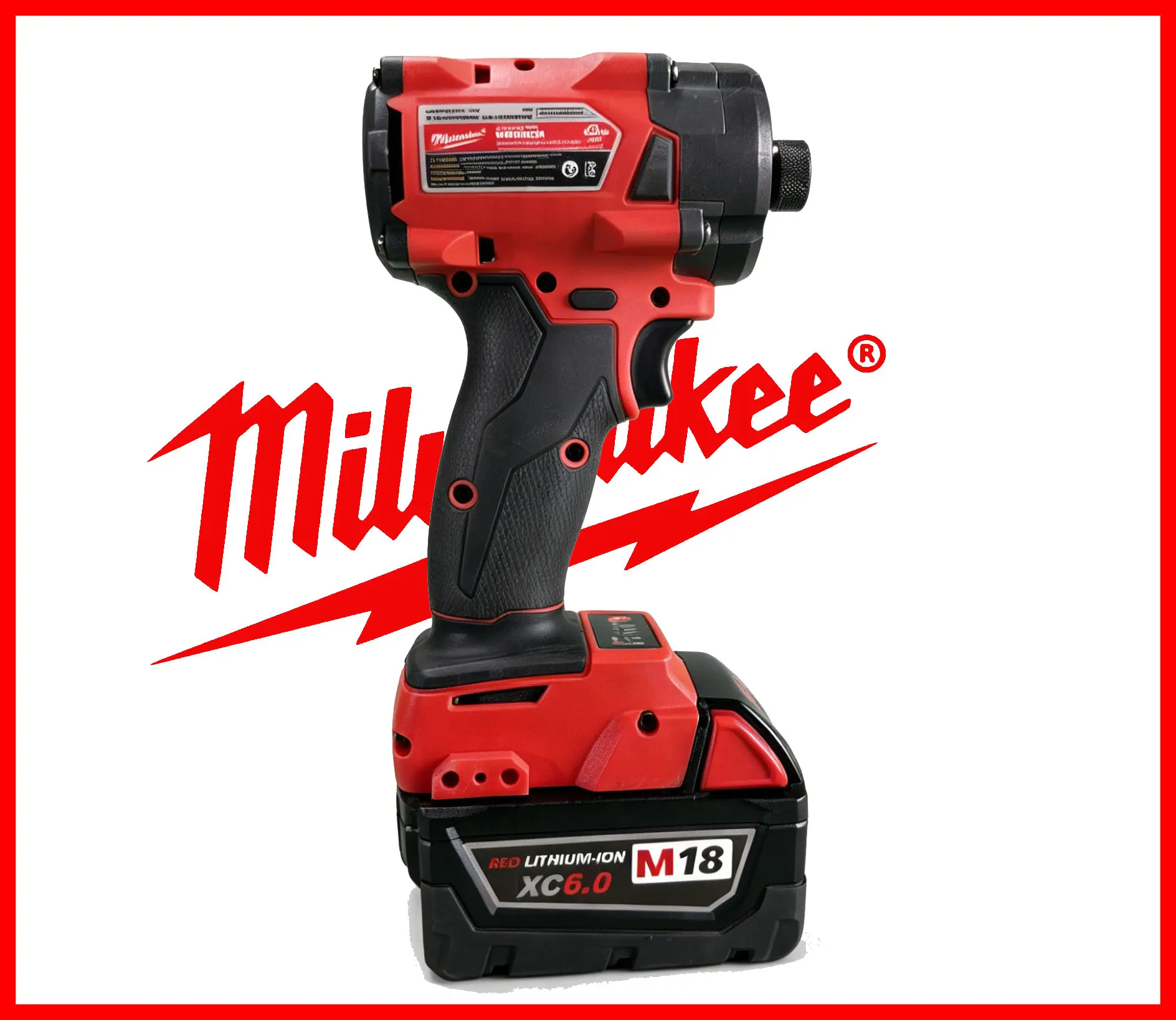 Milwaukee M18 Brushless Motor Compact Cordless Impact Driver Kit - Electric Screwdriver with Battery for Home DIY, Workshop Installation