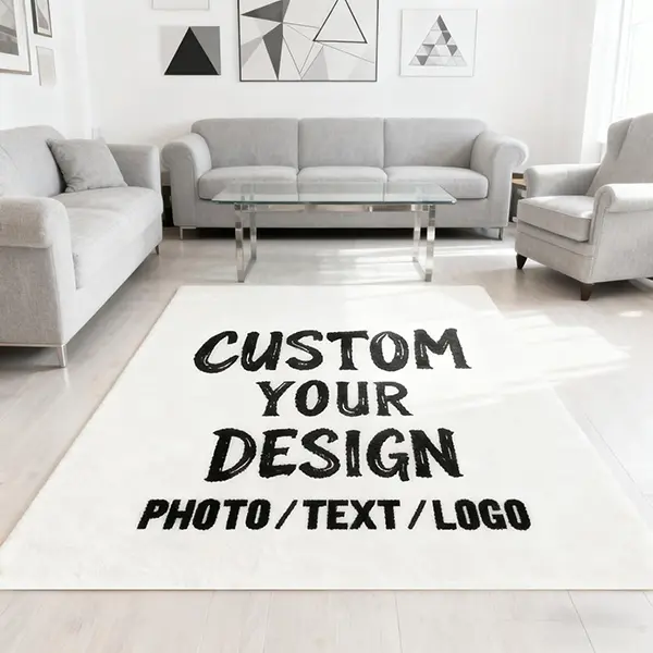 Non-Slip Machine Washable Custom Photo Rug| Fast US Shipping | Personalized Area Rug for Kids Room, Living Room, Bedroom, Dorm | Customizable with Photo, Logo, Text Indoor Floor Mat | Aesthetic Room Decor Gift