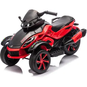 Black Friday Deal 12V Kids Electric ATV, 3-Wheeler Ride on Toys for Toddlers w/Music, LED Lights, USB, One-Button Start, Forward/Reverse, Electric All-Terrain Vehicle Car, Gift for Christmas Day Birthday for Age 3-6 Boys Girls