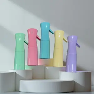 Continuous Plastic Fine Mist Spray Bottle in Macaron/Pastel Colors- Ultra-fine continuous spray bottle in pastel Macaron colors, ideal for salons, skincare, pets, plants, and travel. Ergonomic, refillable, and designed for consistent mist coverage. Tool