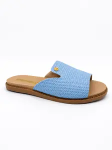 Brazilian Moleca Sandals for Women - Natural Leather Open Toe Classic Summer Footwear - Comfortable Memory Foam Sole - Versatile Elegance for Any Occasion