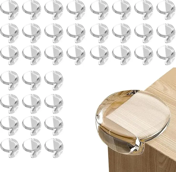36 Pack Baby Corner Protectors, Clear Corner Guards for Furniture Soft Table Corner Protectors for Baby Proofing Child Safety Corner Covers Furniture Edge Bumpers for Tables Cabinet Desks & Shelves