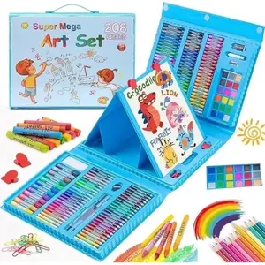 208pcs Art Painting Set Watercolor Markers, Colored Pencils, Crayons & Pastels, Paint Pens Set, Art Drawing Supplies, Perfect Gift for Boys and Girls Easter, School, Drawing Beginners Christmas Gifts