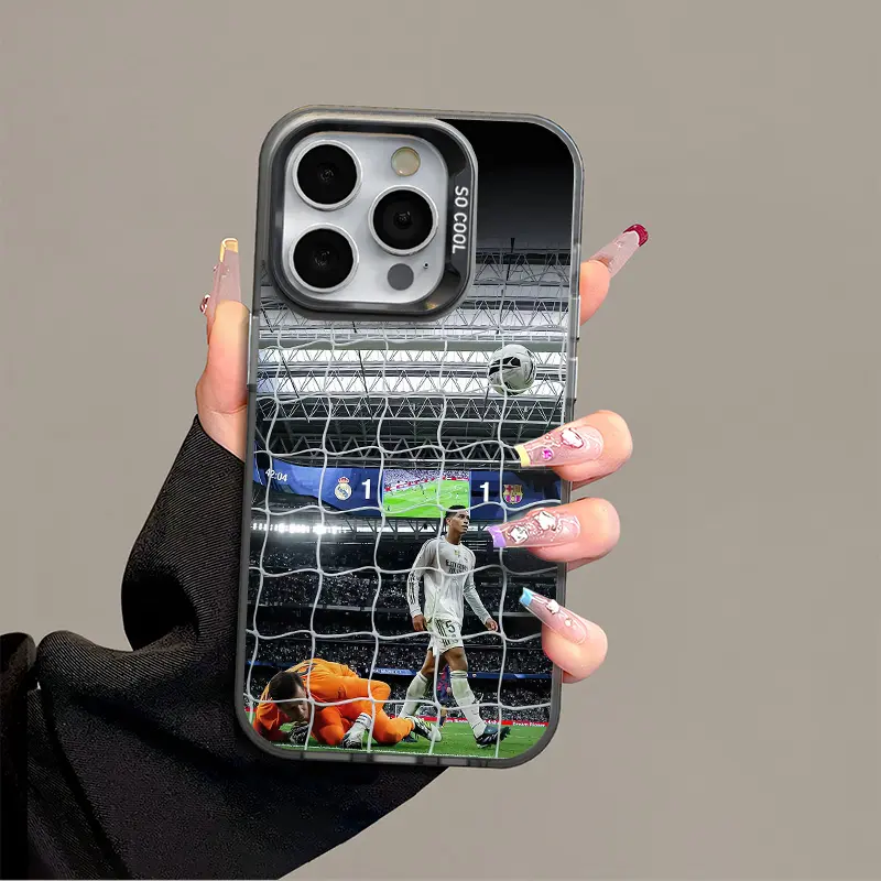 IPhone 17 Promax Bellingham Phone Case Anti Drop Protective Case Suitable for Iphone 16 ProMax 15 14 13 12 11 SAMSUNG S25 24 23 22 Plus Acrylic Durable Case