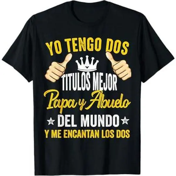 Regalo Para Abuelo De Nietos Español Día Del Padre Camiseta T-Shirt