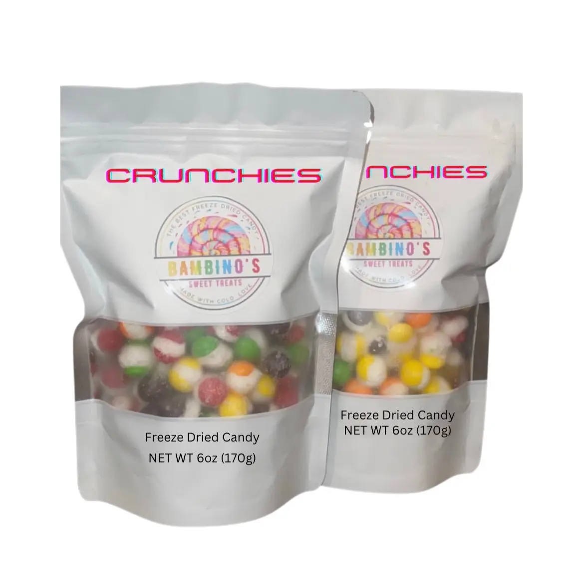 2 bags of Freeze Dried Crunchies