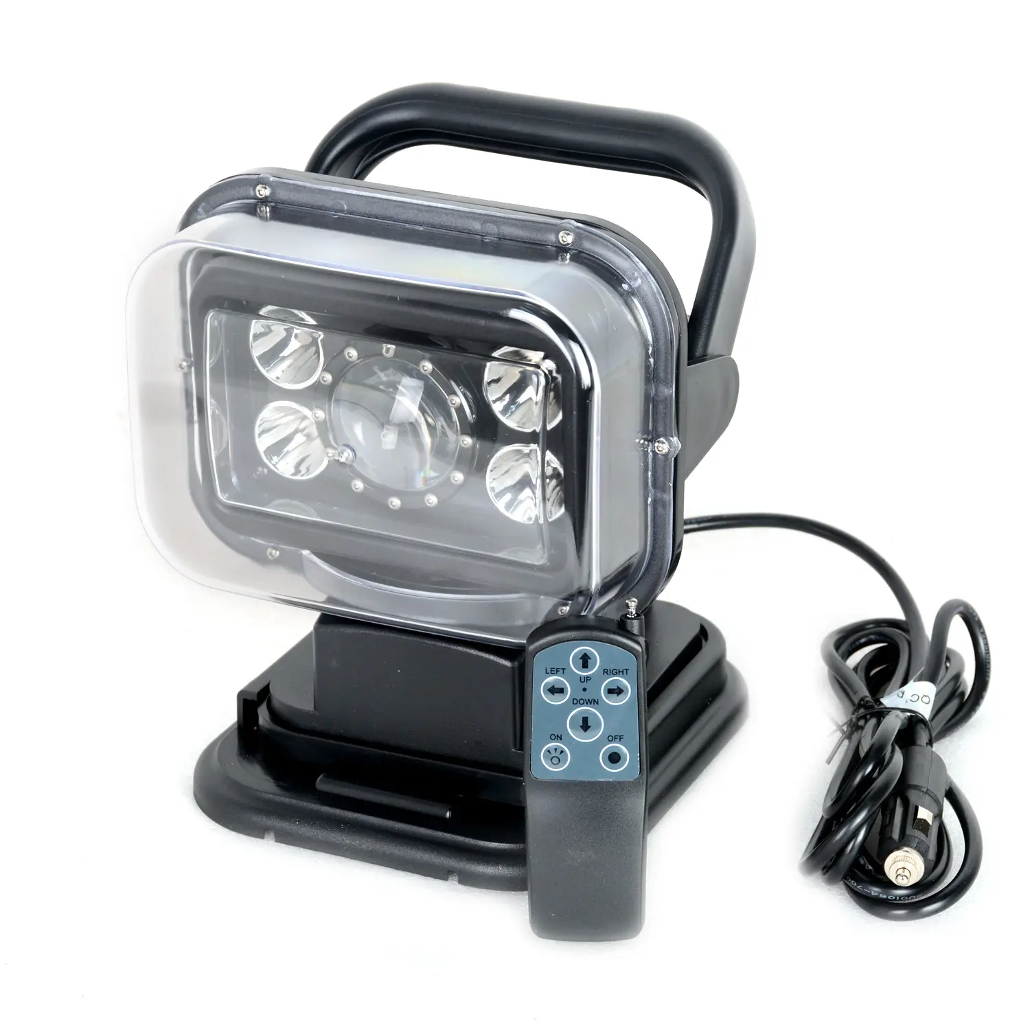 Led Search Light 8 Inch 70W 360 Degrees Rotating Remote Control 9-32V Spot Led Driving Lights Fog Lights Offroad Lights SUV ATV 4wd Truck Boat Lighting Camping Fishing