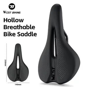 Hollow Breathable Bicycle Saddle Comfortable Lightweight Bike Saddle Cushion Dustproof Cycling Saddle