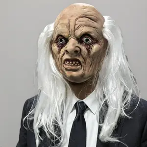 Realistic Rubber Full Head Old Man Mask with White Hair Funny Horror Minion Party Accessory for Adults 0 sold byTueness 666 Store (4.9 | 5,000+ sold ) 0 sold