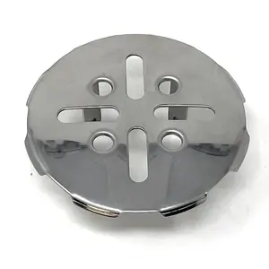Snap-In Shower Drain Strainer, 2 inch pipe - 3” Diameter Round Stainless Steel Drain Cover Grate, Press-Fit Insert Bathroom Shower Drain Replacement Parts, Rust-Resistant, Coladera de Presión