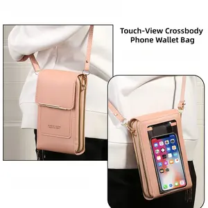 Women's Touchscreen Crossbody Bag Fashionable Minimalist Wallet Multi-Functional Multi-Card Slot Coin Purse Adjustable Strap for Shopping Travel crossbody  bag  women