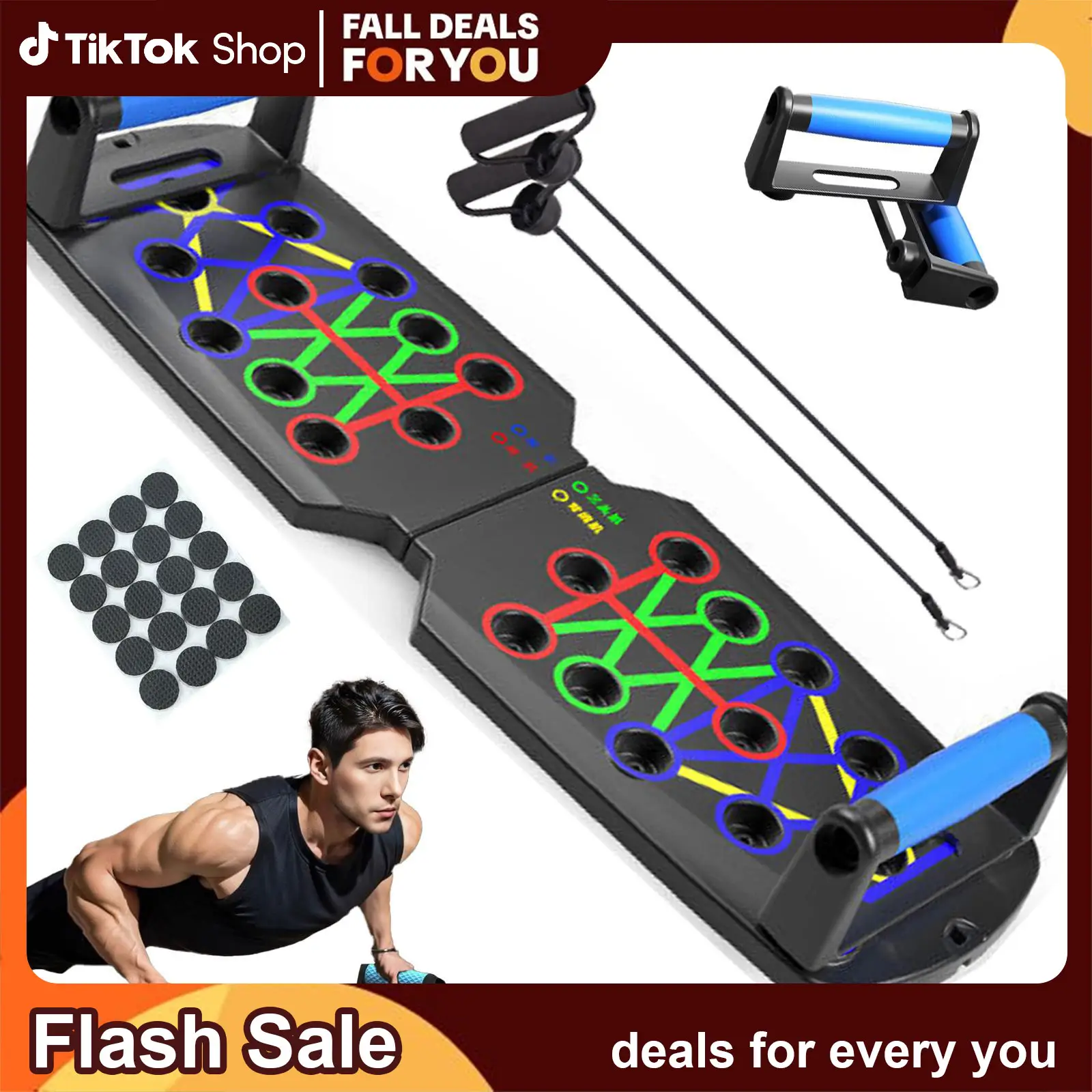 Multifunctional Push Up Trainer Board - Enhance Chest Muscle Strength, Boost Home & Gym Workout Efficiency, Ergonomic Design for Comfortable Exercise
