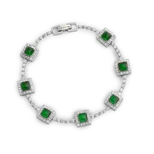 Envy Gemstone Bracelet - White Gold