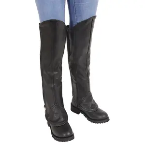 Milwaukee Leather Premium Leather Motorcycle Riding Chaps for Women Bikers