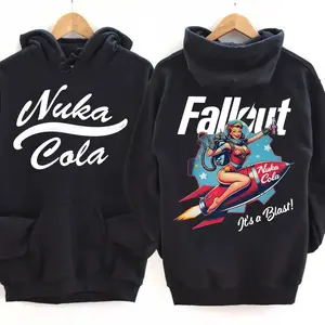 Nuka C0la Hoodie, Fall0ut Nuka Girl, Nuka World Pullover, Retro Video Game Hoodie, Gamer Streetwear, Unisex Gift for Fallout Fans