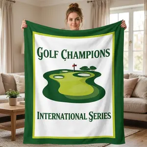 JOOCAR Golf Blanket Soft Flannel Blanket, Fun Gift for Golf Lovers, Suitable for Bed Sofa Bedroom Living Room Office Car Camping Decoration Air Conditioner Cover Blanket