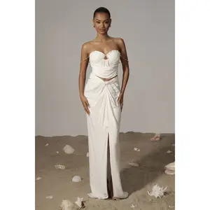 Ivory Dreamland Linen Skirt