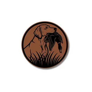Dog and Mallard Circle Patch