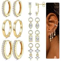 Gold Plated :Classic CZ Hoop