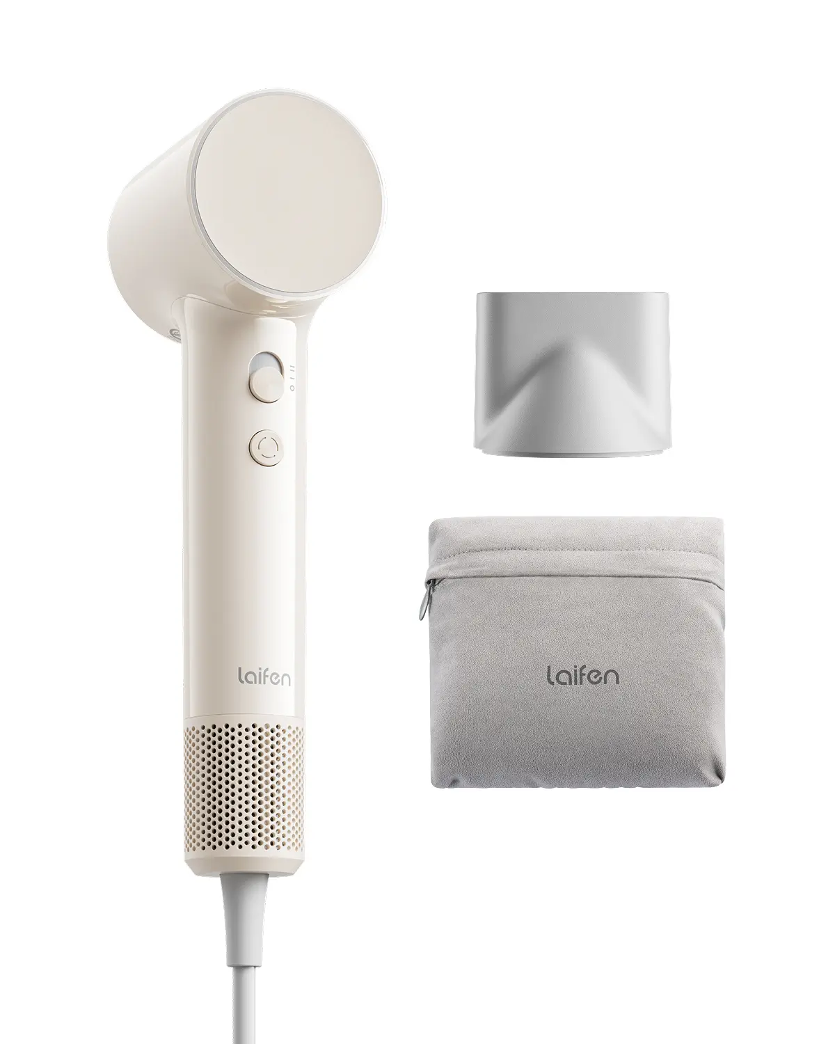 Laifen Air Hair Dryer, Lightweight and Palm-Sized Compact, 15× High-Speed Drying with 110, 000 RPM Powerful Motor, Smart Temperature Control, 200 Million Negative Ions, 5 Modes & 2 Airspeeds