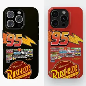 LIGHTNING MCQUEEN SPECIAL EDITION CARS PHONE CASE For Samsung iPhone  14 15 16 17 HALLOWEEN/Christmas Gifts, iPhone Case Halloween Christmas Gifts Cover  Protection Protective B