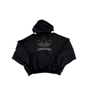 Balenciaga Adidas Hoodie Black - Lightly Worn